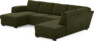 Friday - 3-sits soffa med schäslong vänster och divan höger - Grön