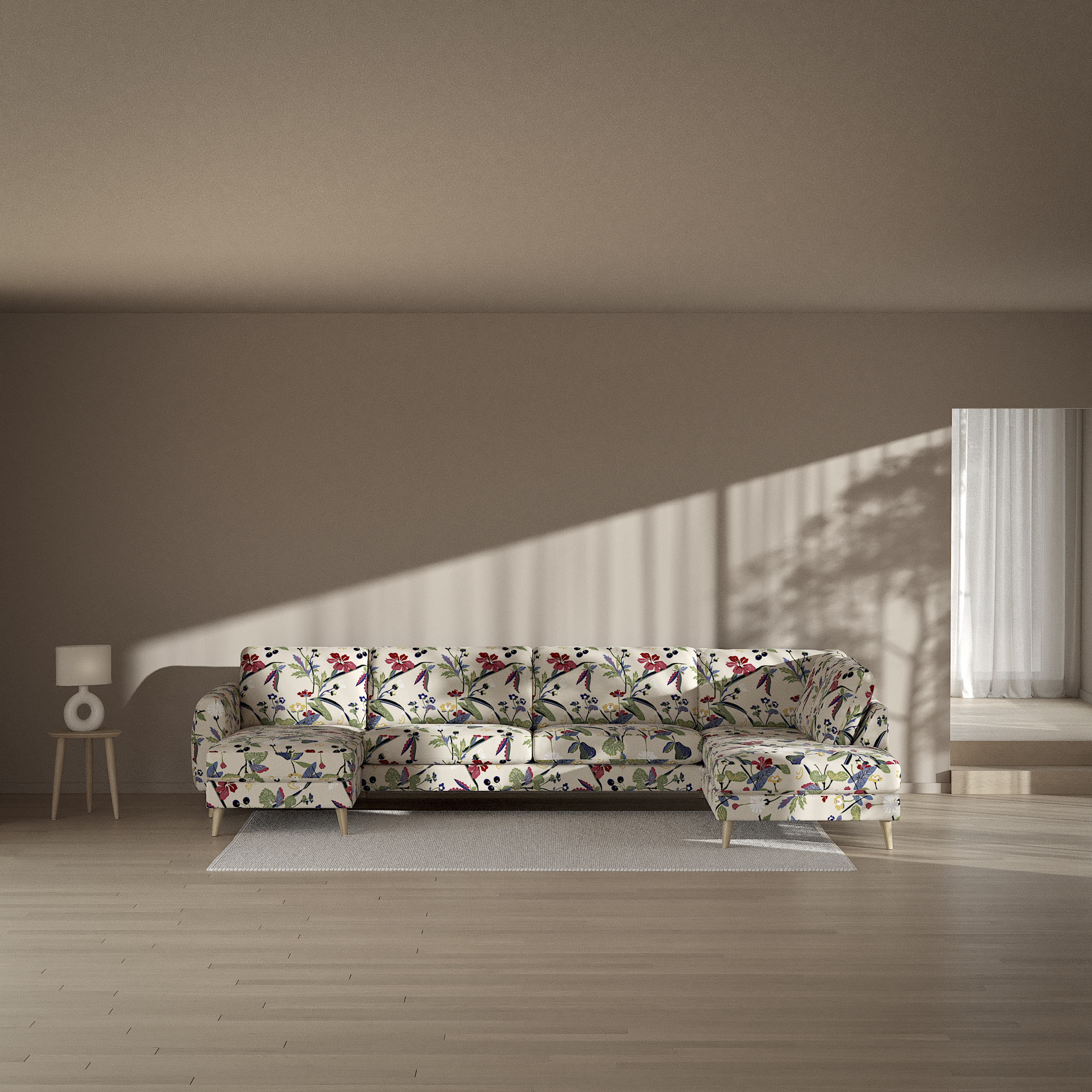 Bridge - 3-sits soffa med schäslong vänster och divan höger - inspiration