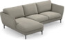 Madison Lux - 2-sits soffa med schäslong vänster - Grå