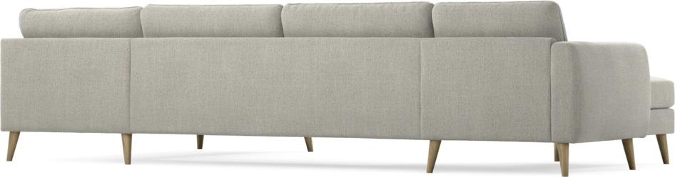 Bridge - 3-sits soffa med schäslong vänster och divan höger - Grå