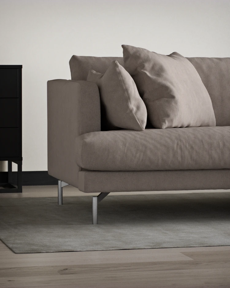 Harper - 3-sits soffa, hel dyna - inspiration