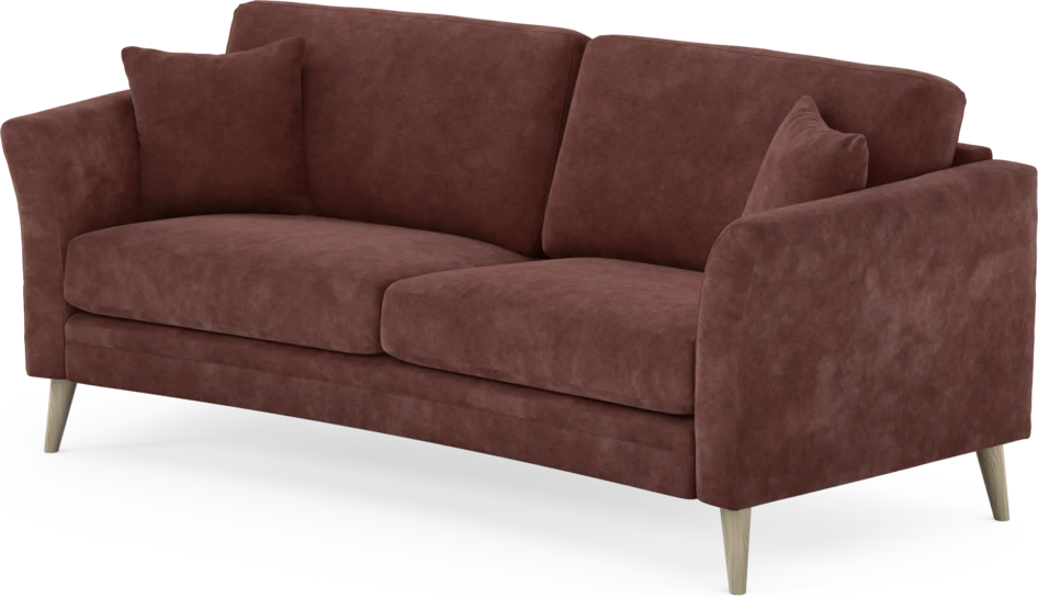 Eden - 2,5-sits soffa svängd - Röd