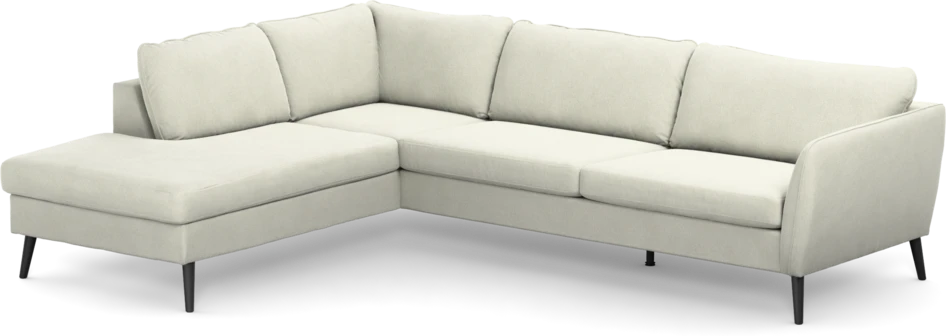 County - 2,5-sits soffa med divan vänster - Vit