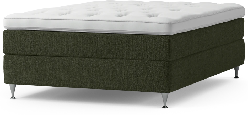 Delux Sense - Kontinentalsäng, enkelsäng 140 cm med bäddmadrass och sängben