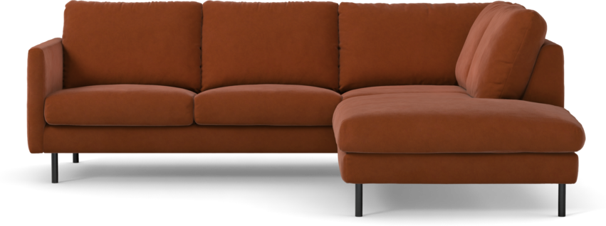 Madison Lux - 2-sits soffa med divan höger - Röd