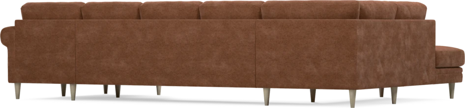 Eden - 3-sits soffa med divan vänster och schäslong höger - Orange