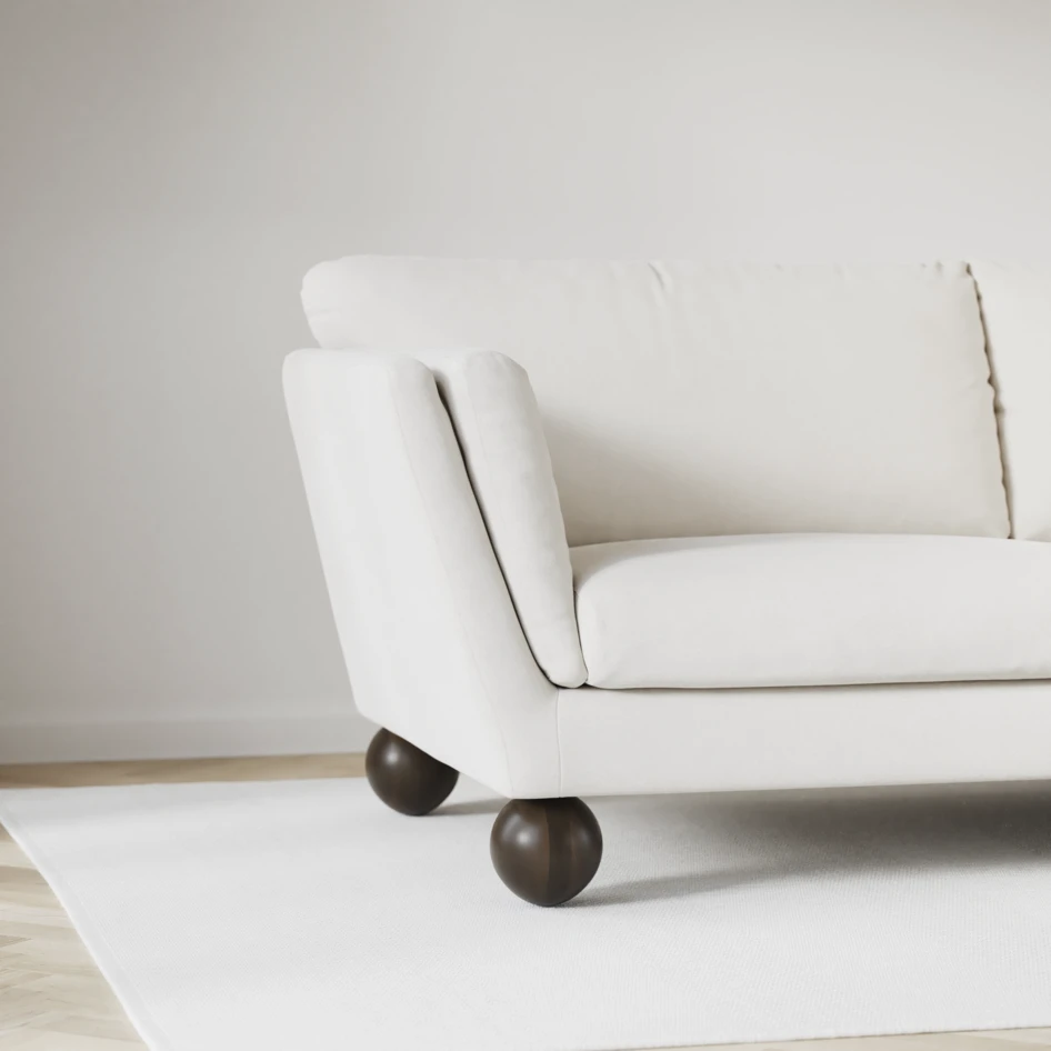 Madison Lux - Hörnsoffa 2+3-sits, hörn 1 - Vit