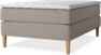 Delux Exclusive - Kontinentalsäng, enkelsäng 140 cm med bäddmadrass - Beige