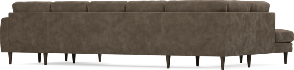 Eden - 3-sits soffa med divan vänster och schäslong höger - Brun