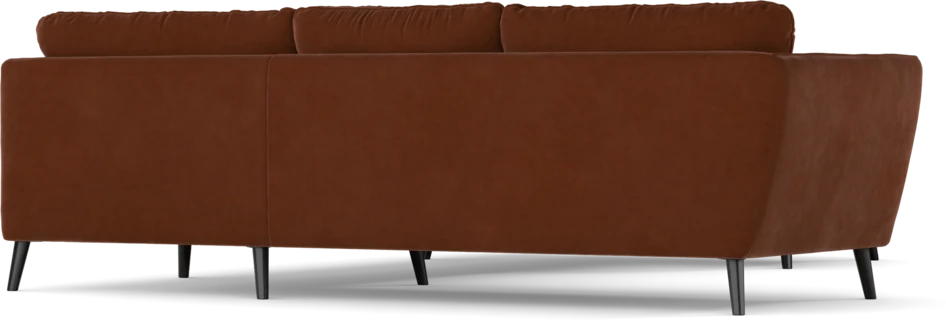 Madison Lux - Hörnsoffa med schäslong höger - Orange