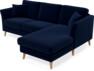 Eden - 2-sits soffa med schäslong - Blå