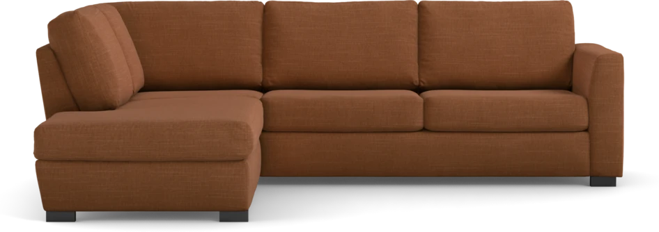 Friday - 2,5-sits soffa med divan vänster - Orange
