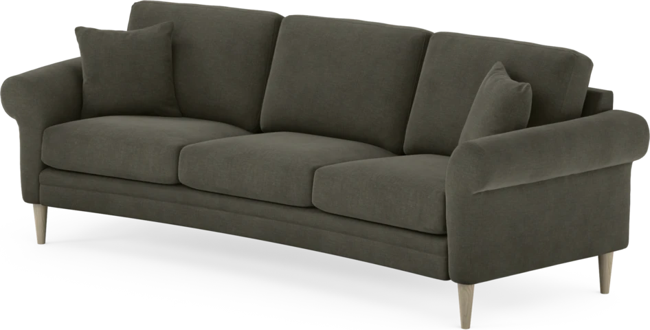 Eden - 3-sits soffa svängd - Grå