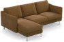 Madison Lux - 2-sits soffa med schäslong vänster - Brun