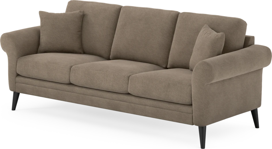 Eden - 3-sits soffa - Brun