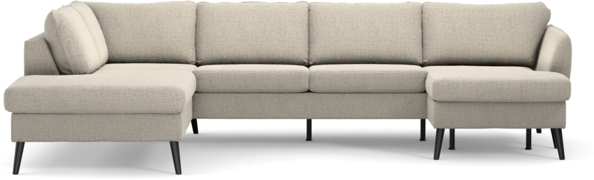 County - 3-sits soffa med divan vänster och schäslong höger - Beige