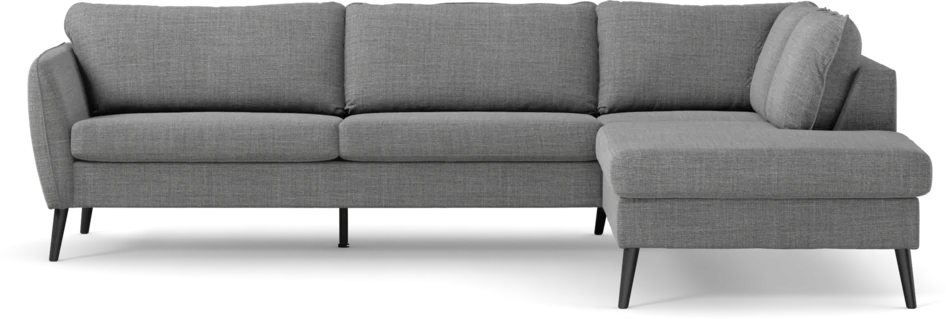 County - 2,5-sits soffa med divan höger - Grå