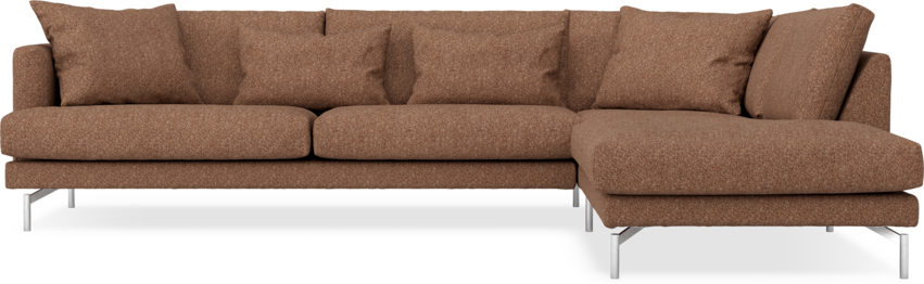 Harper - 3-sits soffa med divan höger - Orange