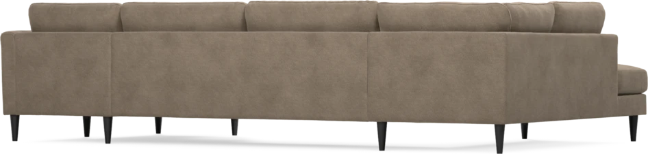 Bridge - 3-sits soffa med divan vänster och schäslong höger - Brun