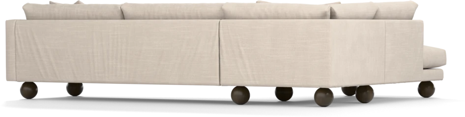 Harper - 3-sits soffa med divan vänster - Beige