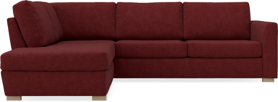 Friday - 2,5-sits soffa med divan vänster - Rosa
