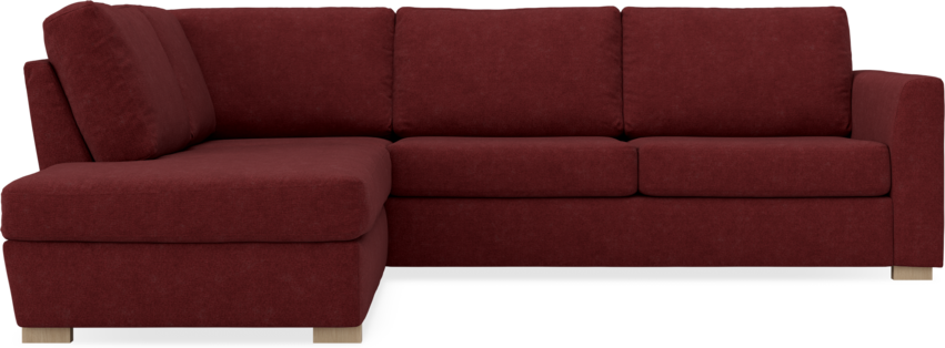 Friday - 2,5-sits soffa med divan vänster - Rosa