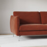 Madison Lux - 2-sits soffa med divan vänster och schäslong höger - Röd