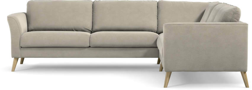 Bridge - Hörnsoffa, 3+2-sits - Brun