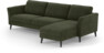 Bridge - 3-sits soffa med schäslong höger - Grön