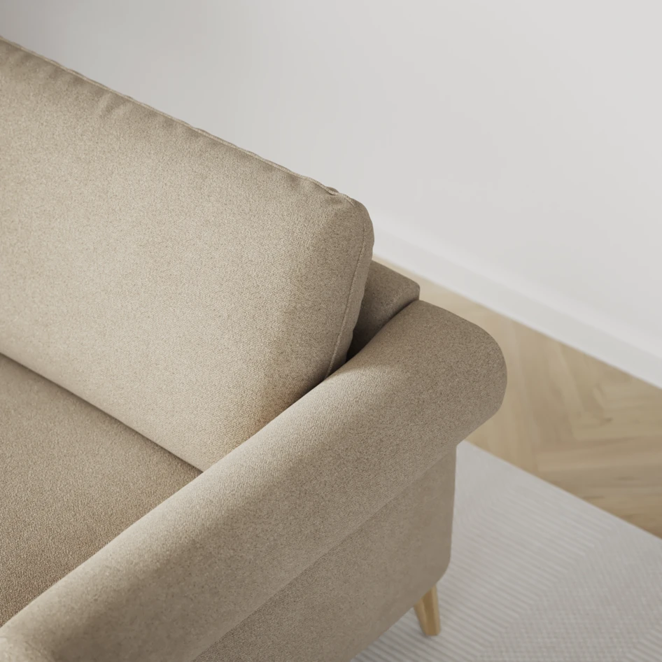 Bridge - 3-sits soffa med schäslong vänster och divan höger - Beige