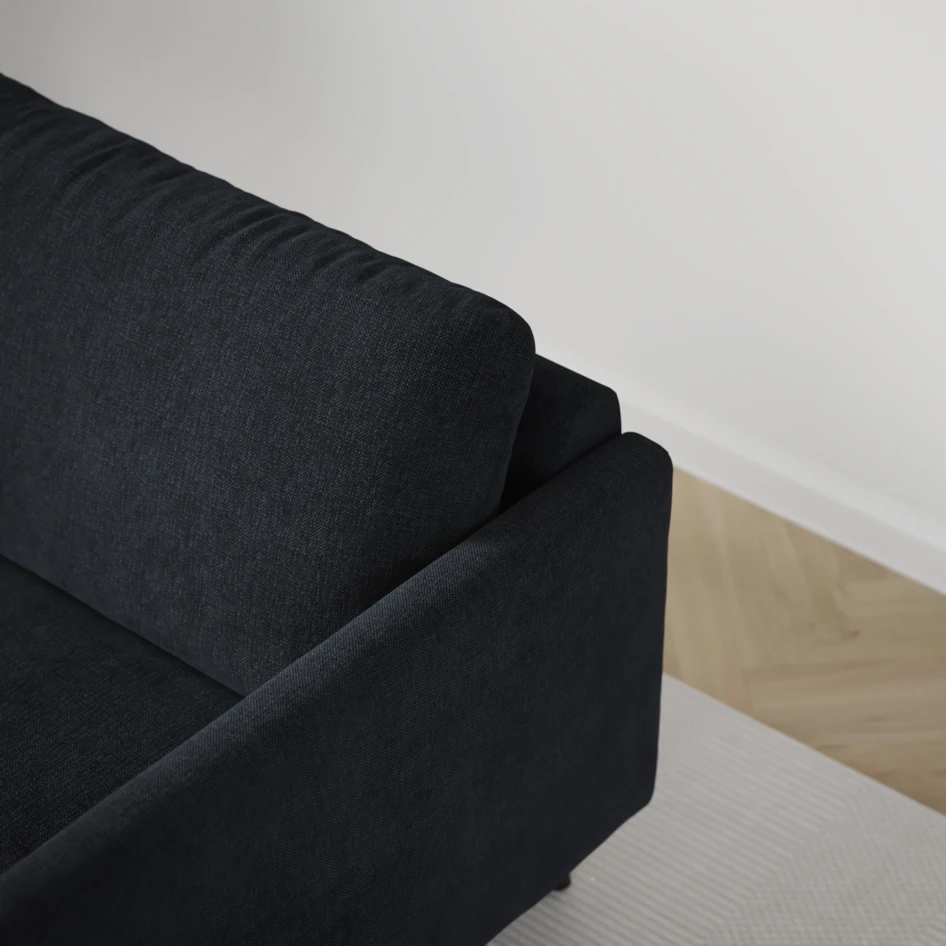 Madison Lux - 2-sits soffa med divan vänster och schäslong höger - Blå