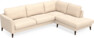 Bridge - 3-sits soffa med divan höger - Beige