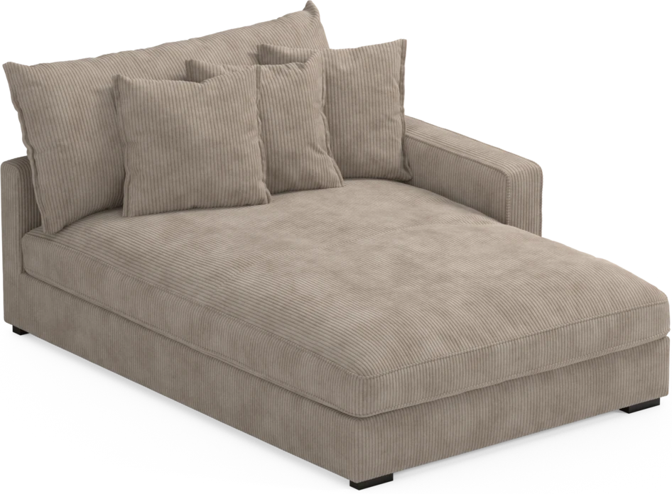 Rossi - Schäslong XL höger - Beige