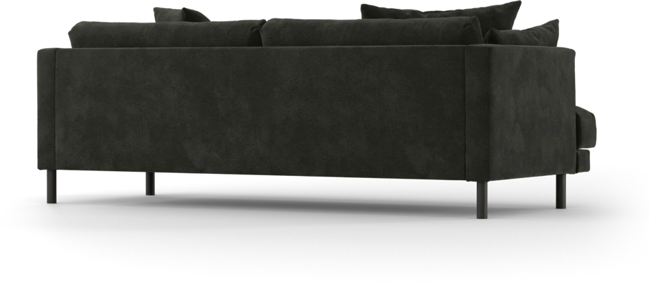 Harper - 3-sits soffa - Svart