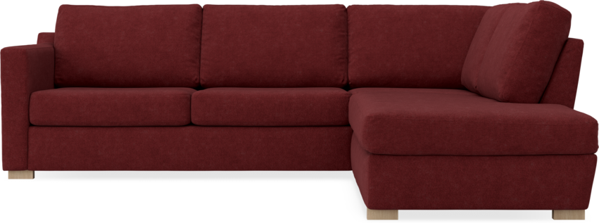 Friday - 2,5-sits soffa med divan höger - Rosa