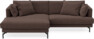 Harper - 4-sits med schäslong XL vänster - Brun