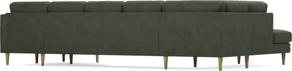 Eden - 3-sits soffa med divan vänster och schäslong höger - Grön