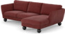 Madison - 2-sits soffa med schäslong höger - Rosa