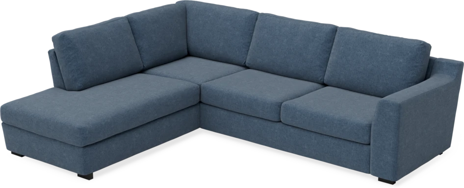 Friday - 2,5-sits soffa med divan vänster - Blå