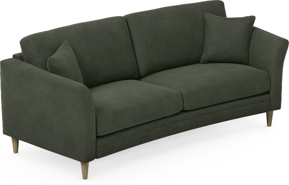 Eden - 2,5-sits soffa svängd - Grön