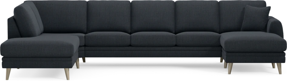 Eden - 3-sits soffa med divan vänster och schäslong höger - Blå