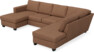 Friday - 3-sits soffa med schäslong vänster och divan höger - Orange