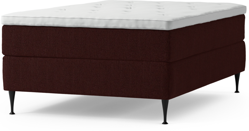 Delux Exclusive - Kontinentalsäng, enkelsäng 140 cm med bäddmadrass och sängben