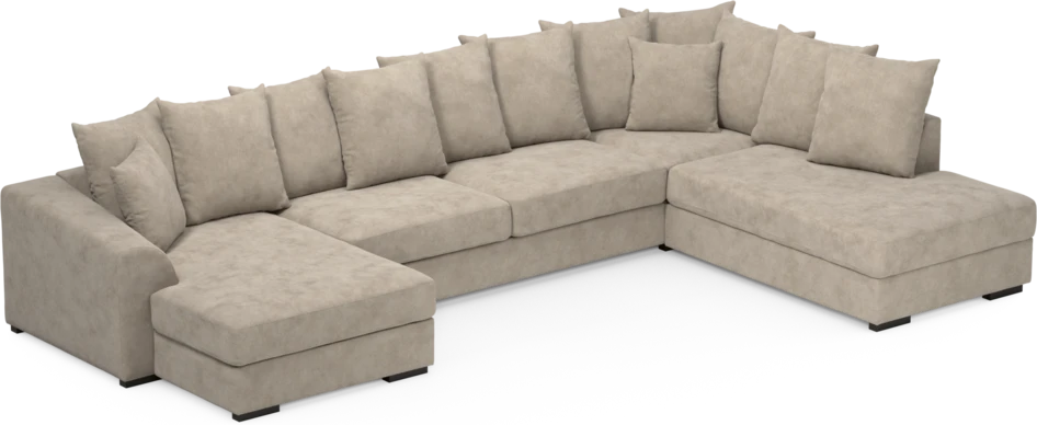 Town - 3-sits soffa med divan höger och schäslong vänster - Beige
