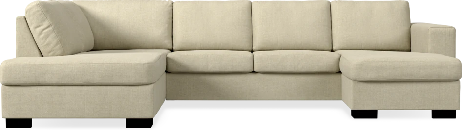 Nevada - 3-sits soffa med divan vänster och schäslong höger - Beige