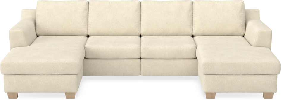 Friday - 2-sits soffa med två schäslonger - Beige
