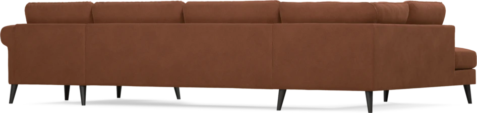 Bridge - 3-sits soffa med divan vänster och schäslong höger - Orange