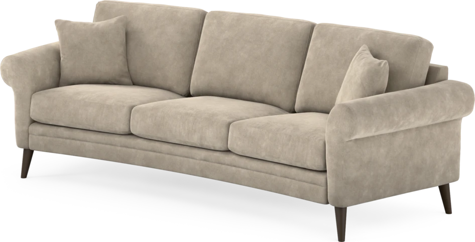 Eden - 3-sits soffa svängd - Beige