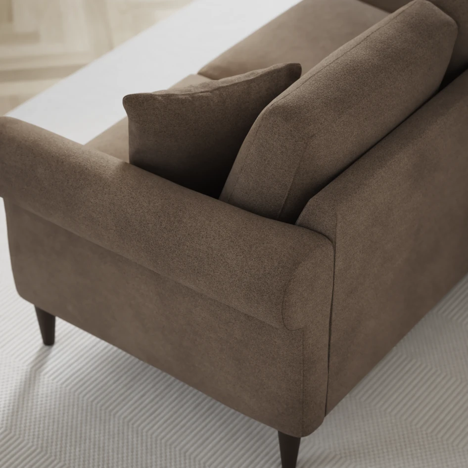 Eden - 3-sits soffa - Brun