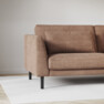 Willow - 3-sits soffa med divan vänster, fast klädsel - Röd